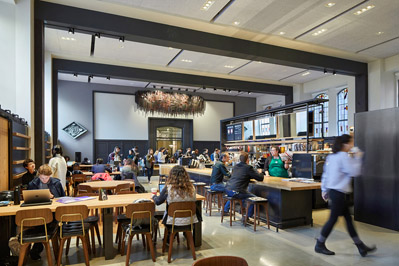 Starbucks Coffee order counter at Suzzallo Library
