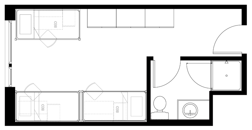 Image of Triple room, private bath