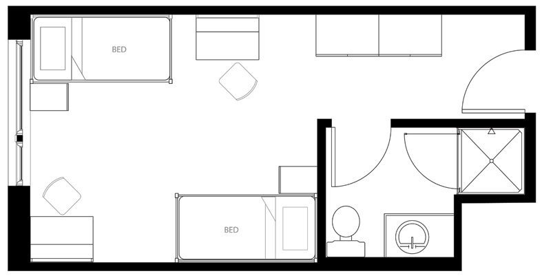 Image of Double room, private bath