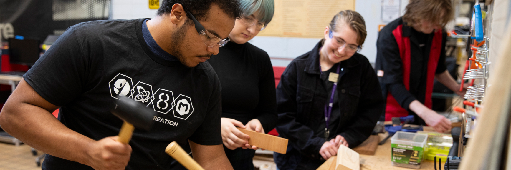 People at an event at The 8