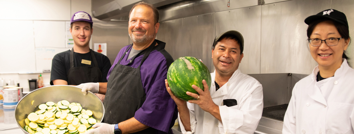 HFS Dining Staff in Kitchen Service Area