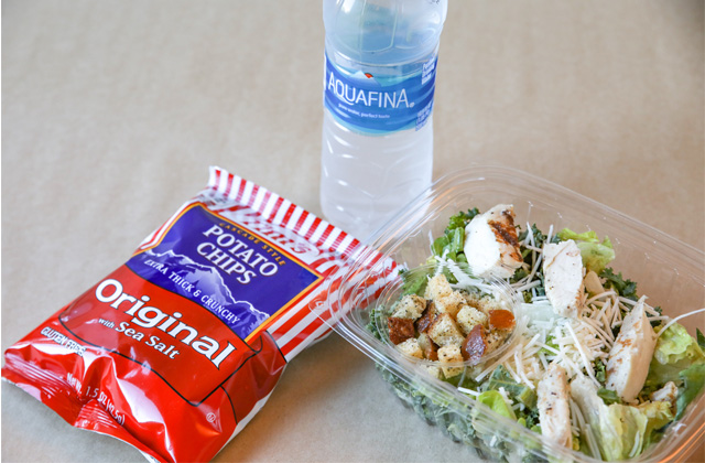 Chicken Kale Caesar Salad