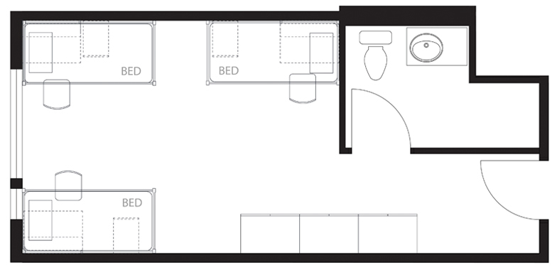Image of Triple room, private bath