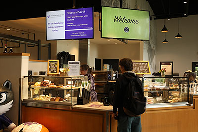 Husky Grind Cafe Order Counter at Oak District Market