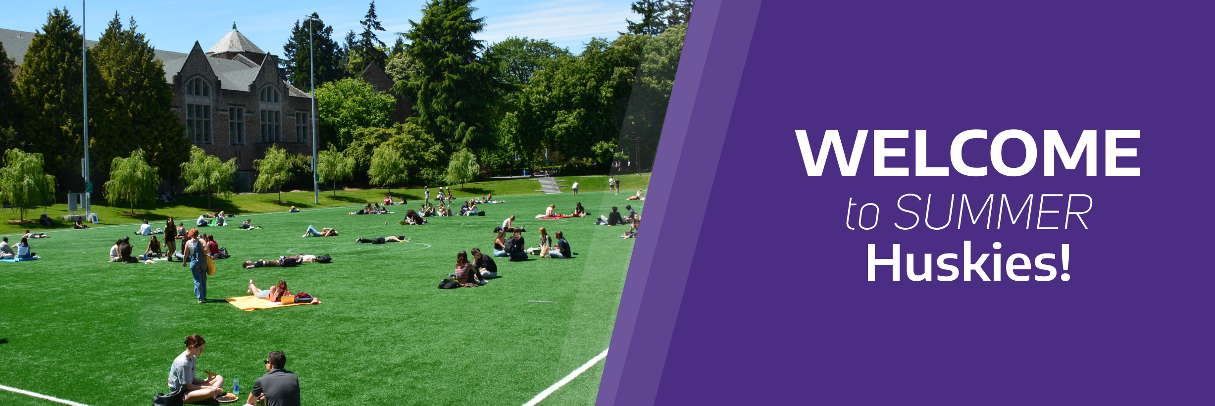 UW Husky students in the hall, welcome to your husky home HUSKY HOME on the HFS website