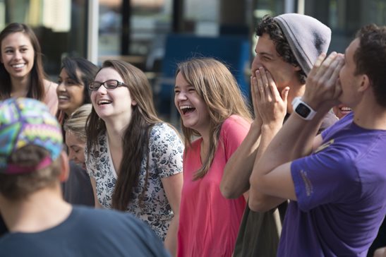 Residential Assistants in training celebration