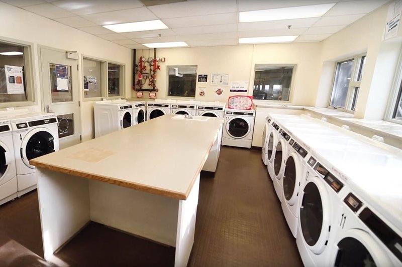 Stevens Court shared laundry room